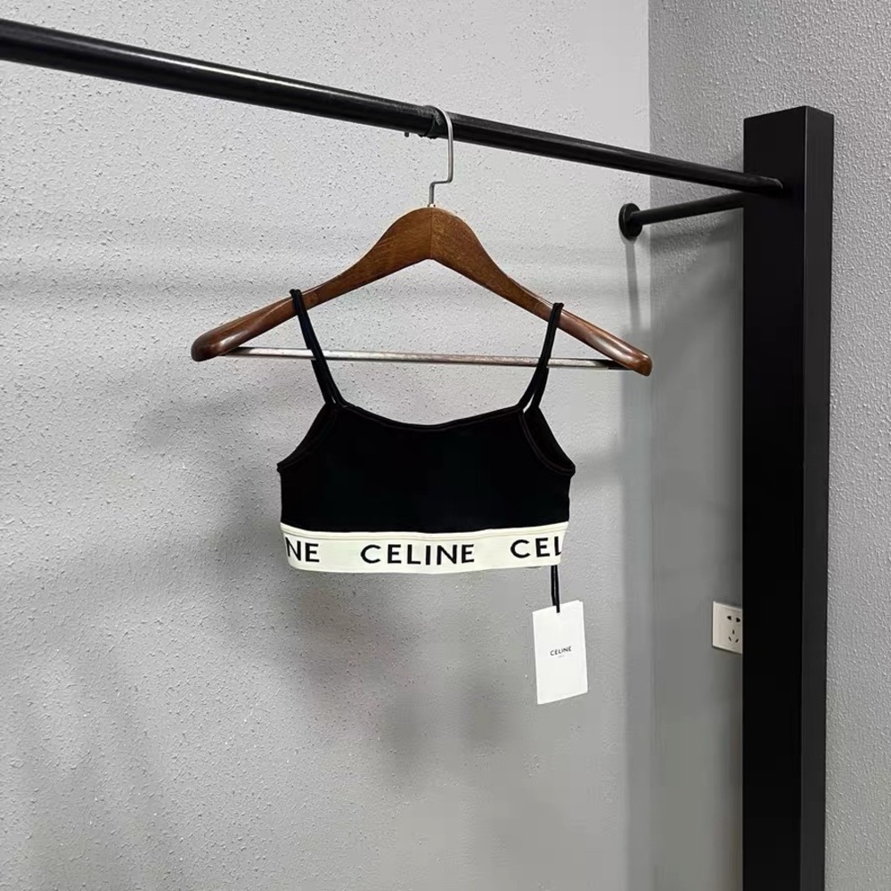 ❌sold❌Authentic Celine Black and White Women's Bra Top